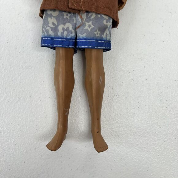 Vintage Mattel 1968 Molded Blonde Ken Doll With GI Joe Jacket Barbie Swim Trunks - Picture 3 of 16